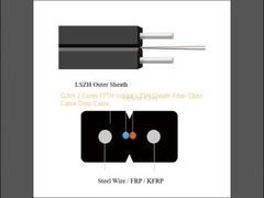 GJXH 2 Core FTTH Indoor LZSH Schede Glasvezel Kabel Drop Kabel