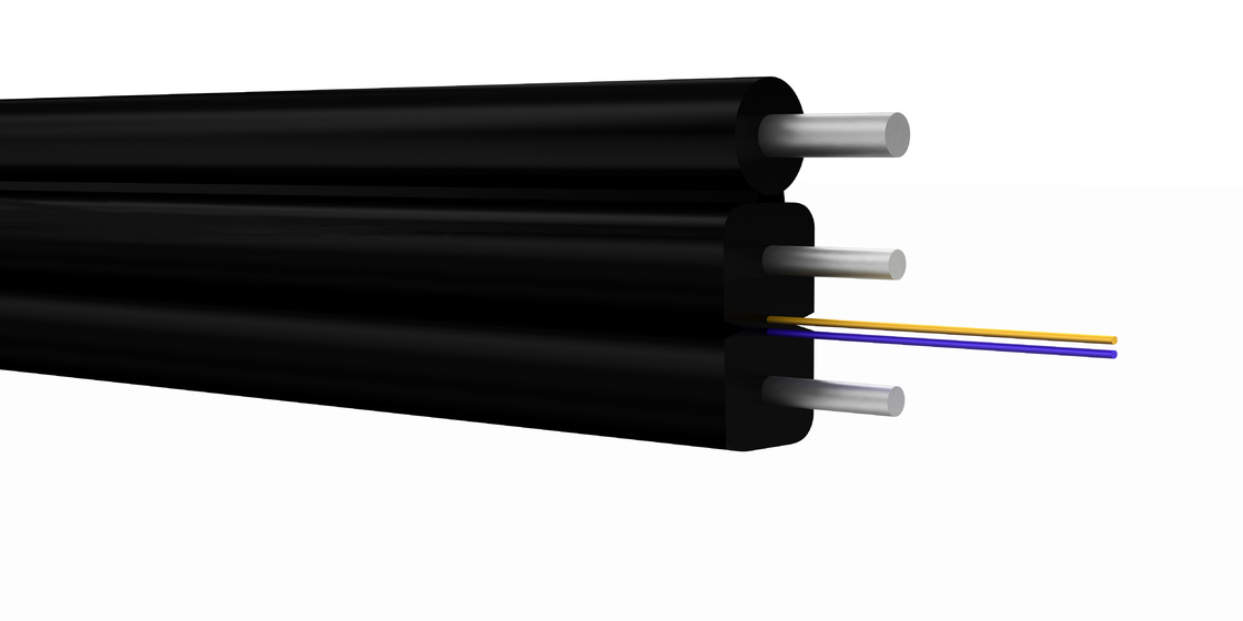 Gebruik in lucht FTTH zelfdragend glasvezel-druppelkabel binnen- en buitengebruik