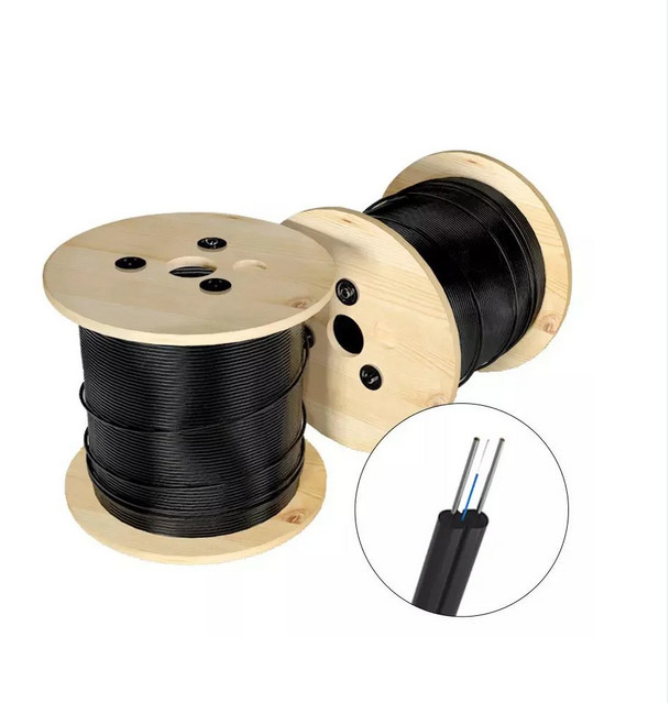 FTTH Drop Cable Indoor 1/2 cores Bow-Type FRP/Steel Sterkte lid
