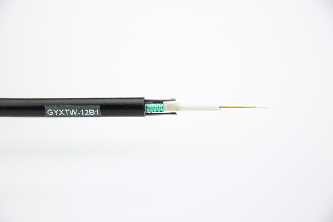 Buitenvezel-optische kabel GYXTW 12 Core Uni-Tube Light Aerial Single Mode