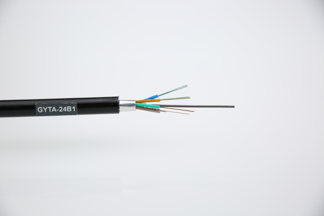 2-144f GYTA Aluminium gewapende ondergrondse buitenoptische kabel voor communicatie
