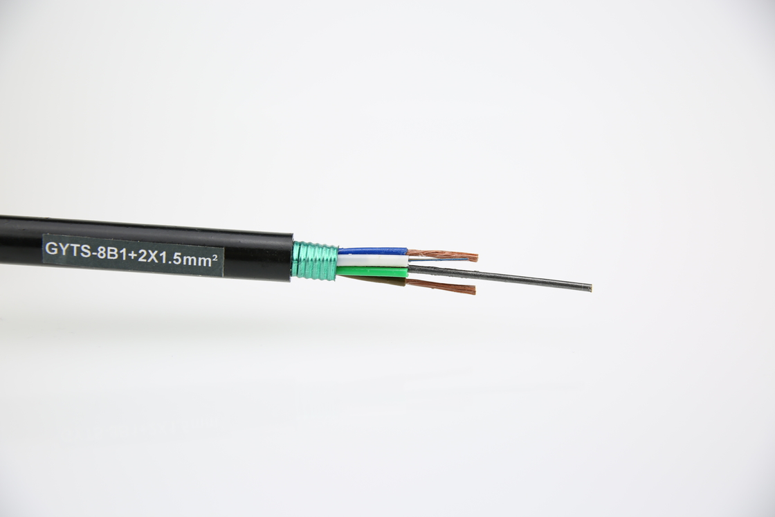 Optische kabel van staal, gebrandmerkt buiten GYTS 2-144f, losstaand buis-strengtype