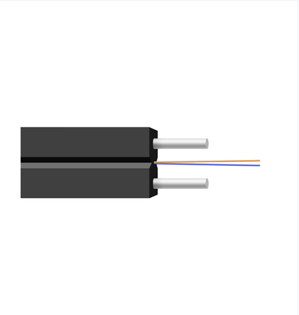GJXH 2 Core FTTH Indoor LZSH Schede Glasvezel Kabel Drop Kabel