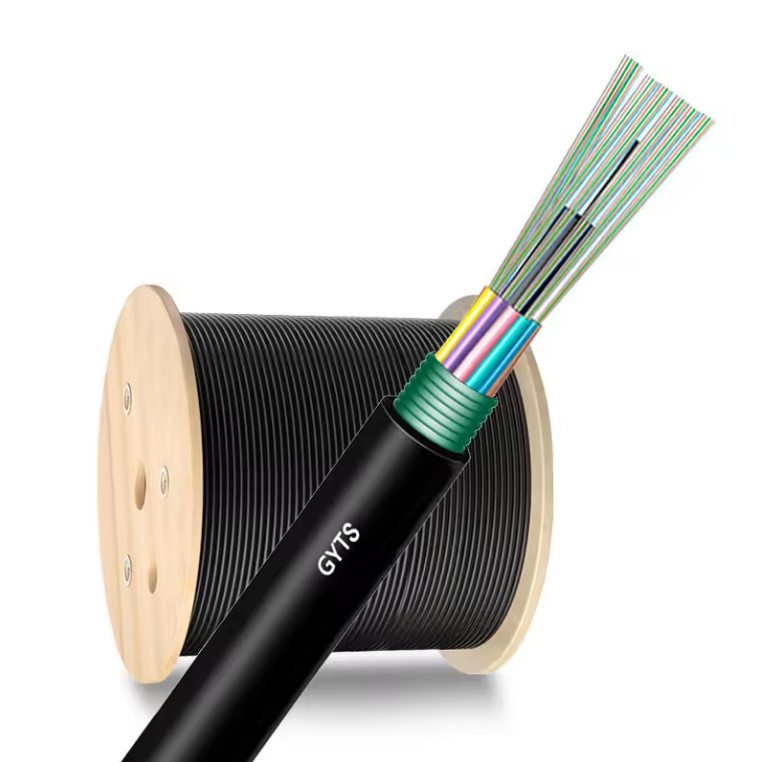 Buitenstaal gewapende kabel GYTS enkelmodus met G652D Direct Buried Overhead
