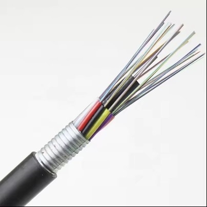 Buitengrondkabel GYTA 144 Kernvezeloptische kabel losstaande buis gestreepte pantser