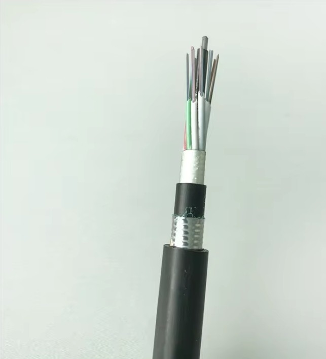 PE Jacket Centrale losse buis Onderwater glasvezelkabel GYTA53 Gepantserde Multi 144 Core