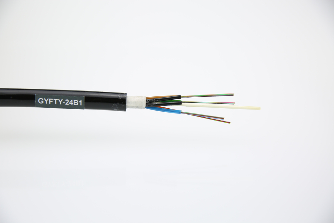 GYFTY 144 Kernen Alle dielectrische buitencommunicatiekanalen Installatie Glasvezelkabel