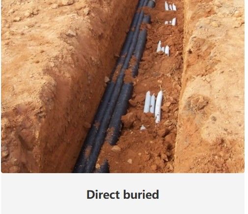 Direct begraven glasvezelkabel voor direct begraven toepassingen -20- 70°C Structuur SZ Stranded Loose Tube