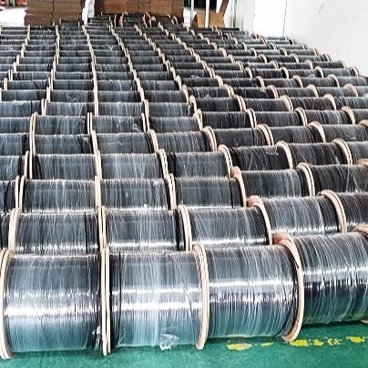 Zwarte messengerdraad FTTH optische kabel, 4-aderig, gebruikt voor communicatieconstructie