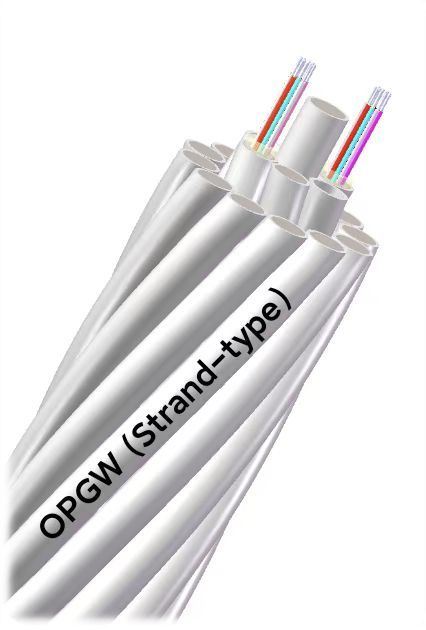 OPGW-vezeloptische kabel 4-48 Core Single-mode Multimode voor energiesystemen