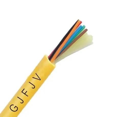 Van de de Vezel Optische Kabel van pvc Lszh GJFJV pakte de Binnen Hoge Dichte Vezel Kern 4 in