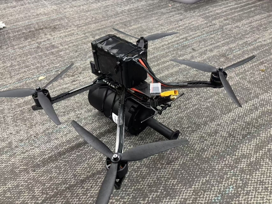 FPV Fiber Quadcopter Drone Met Camera 15km 0.28mm Hoge trekkracht 60-70N